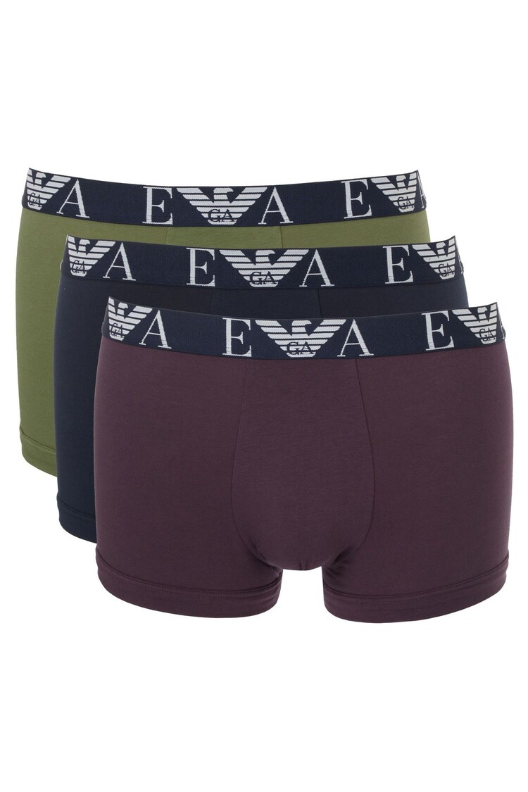 Emporio Armani Logo Waistband Boxers 3 Pack - Image 1 of 7