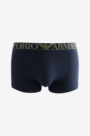 Emporio Armani Navy Logo Waistband Boxers 3 Pack - Image 4 of 5