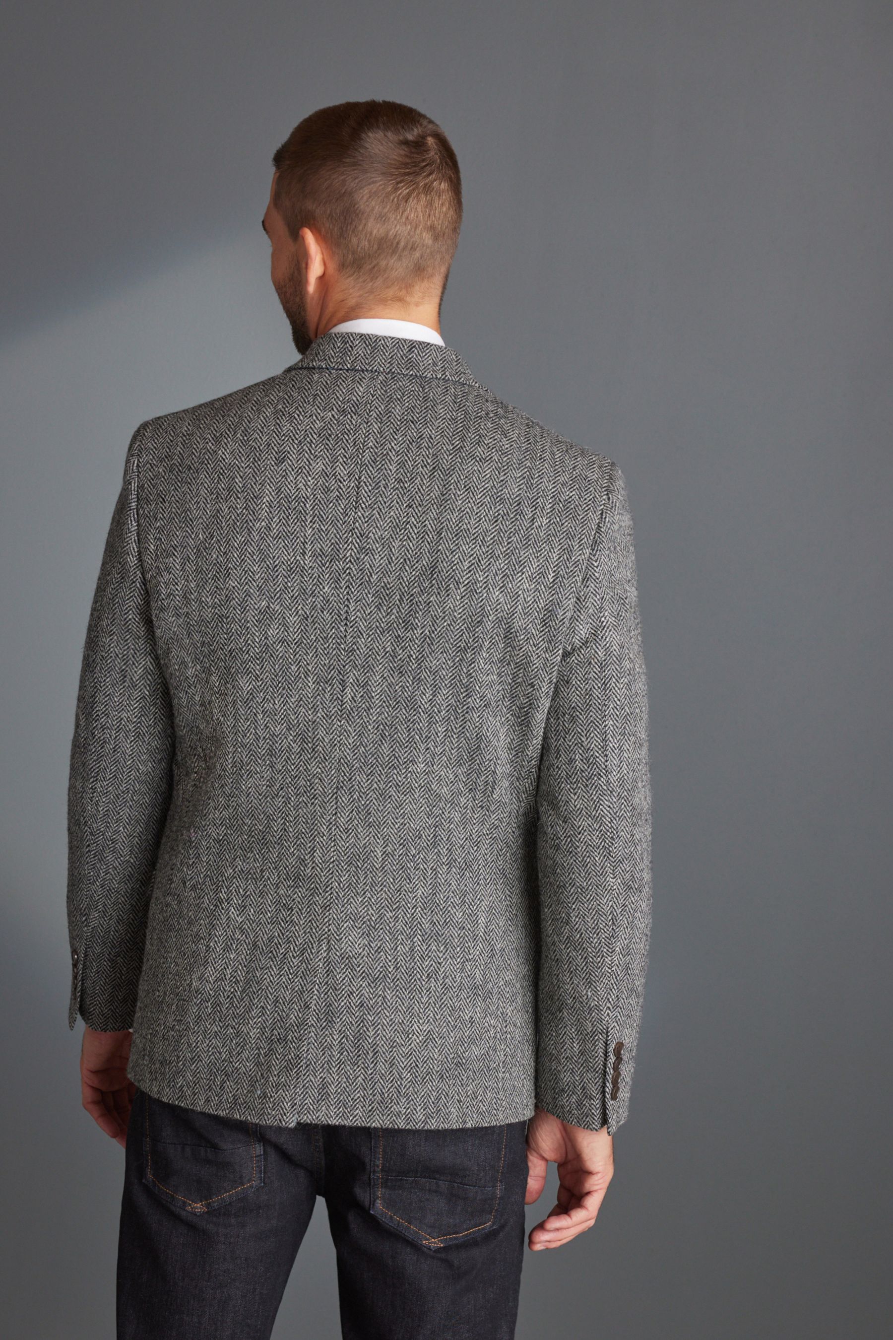 Next harris tweed blazer on sale