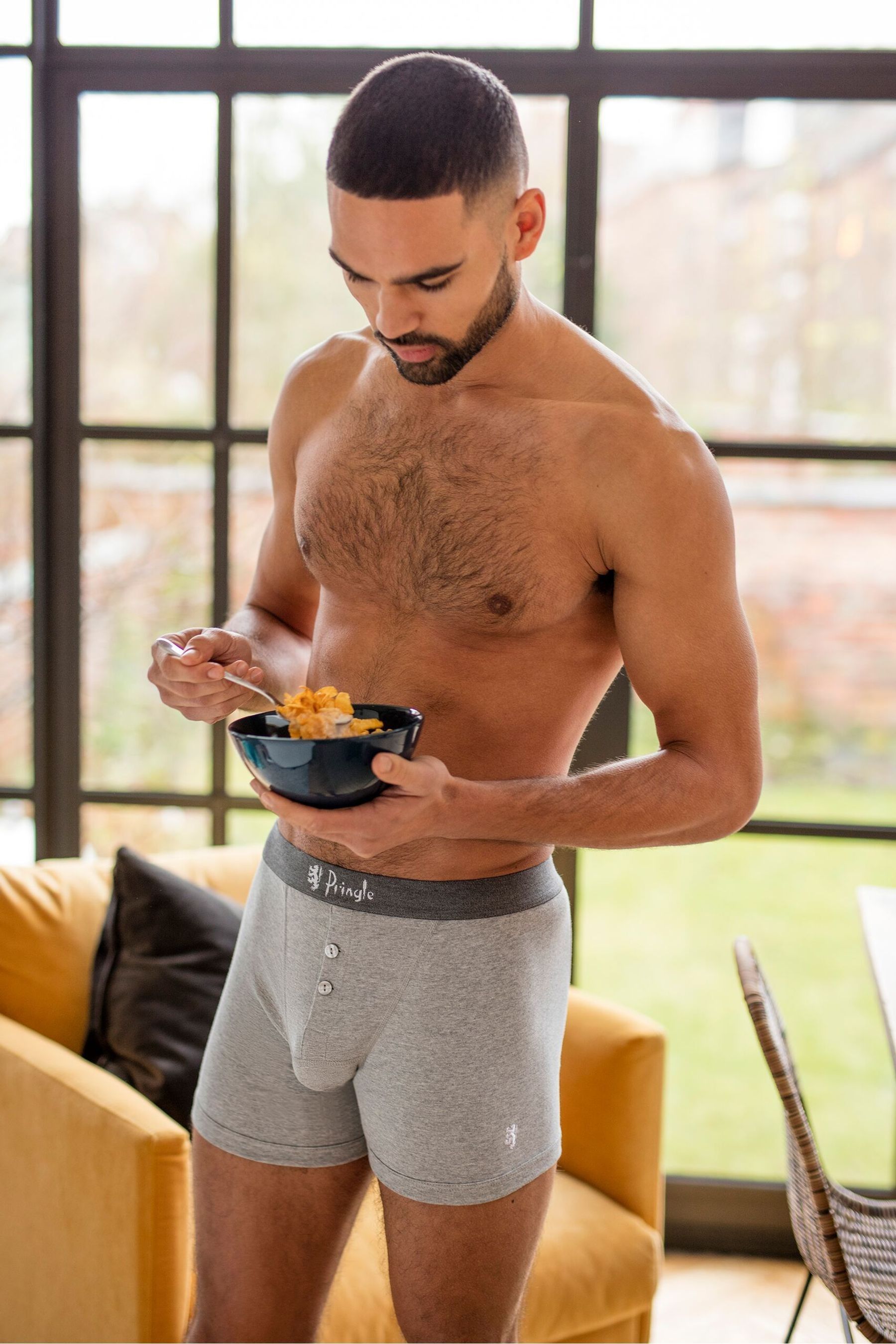 Buy Pringle Brown Button Fly 3 Pack Boxers from the Next UK online