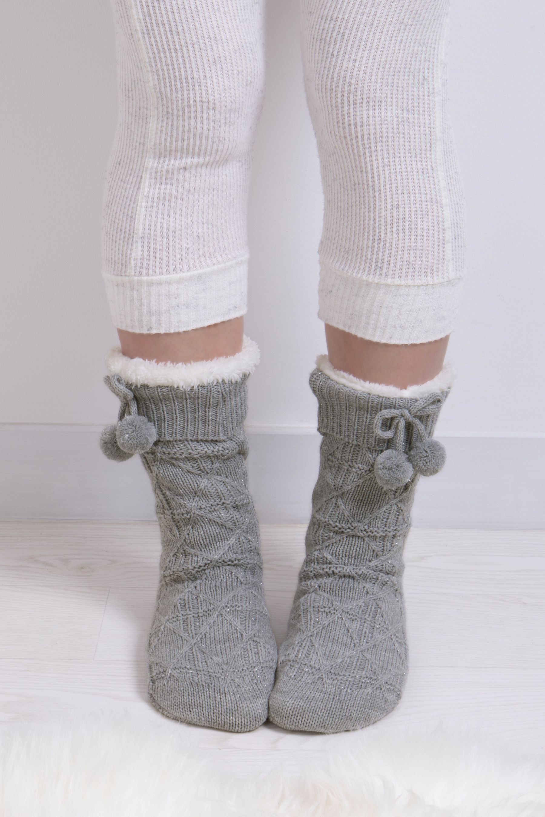 Next ladies top slipper socks