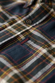 Superdry Bryce Check Navy Vintage Check Shirt - Image 6 of 6