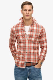 Superdry Frontier Check White Vintage Check Shirt - Image 1 of 4