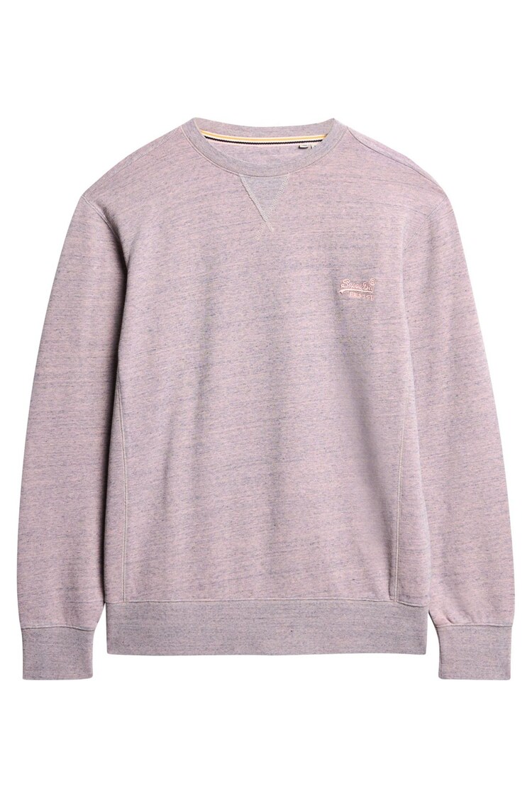 Superdry Powder Pink Marl Crew Sweater - Image 4 of 4