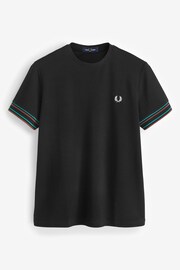 Fred Perry Bold Tipped Sleeve Pique T-Shirt - Image 4 of 4