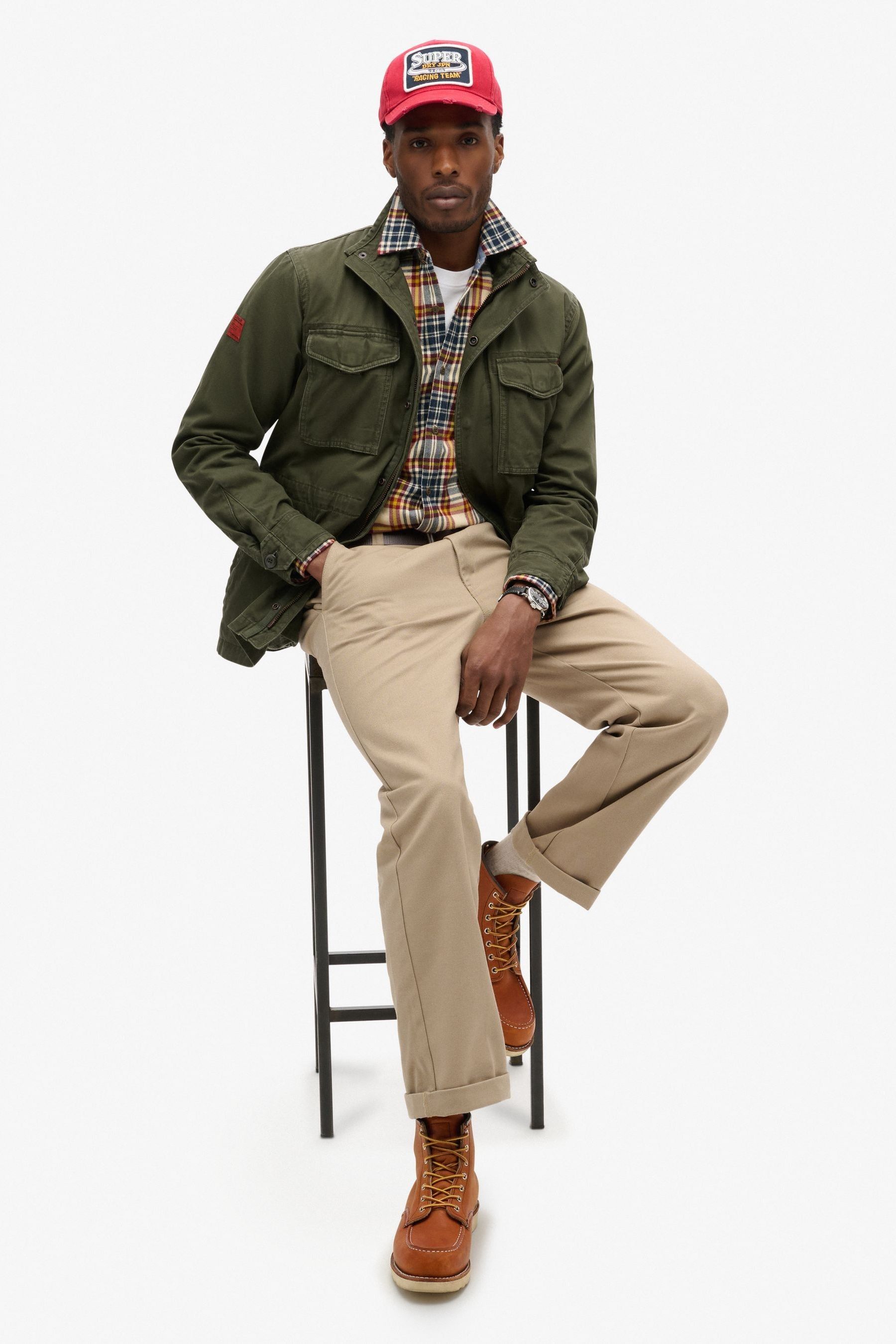 Superdry classic rookie military jacket midnight online