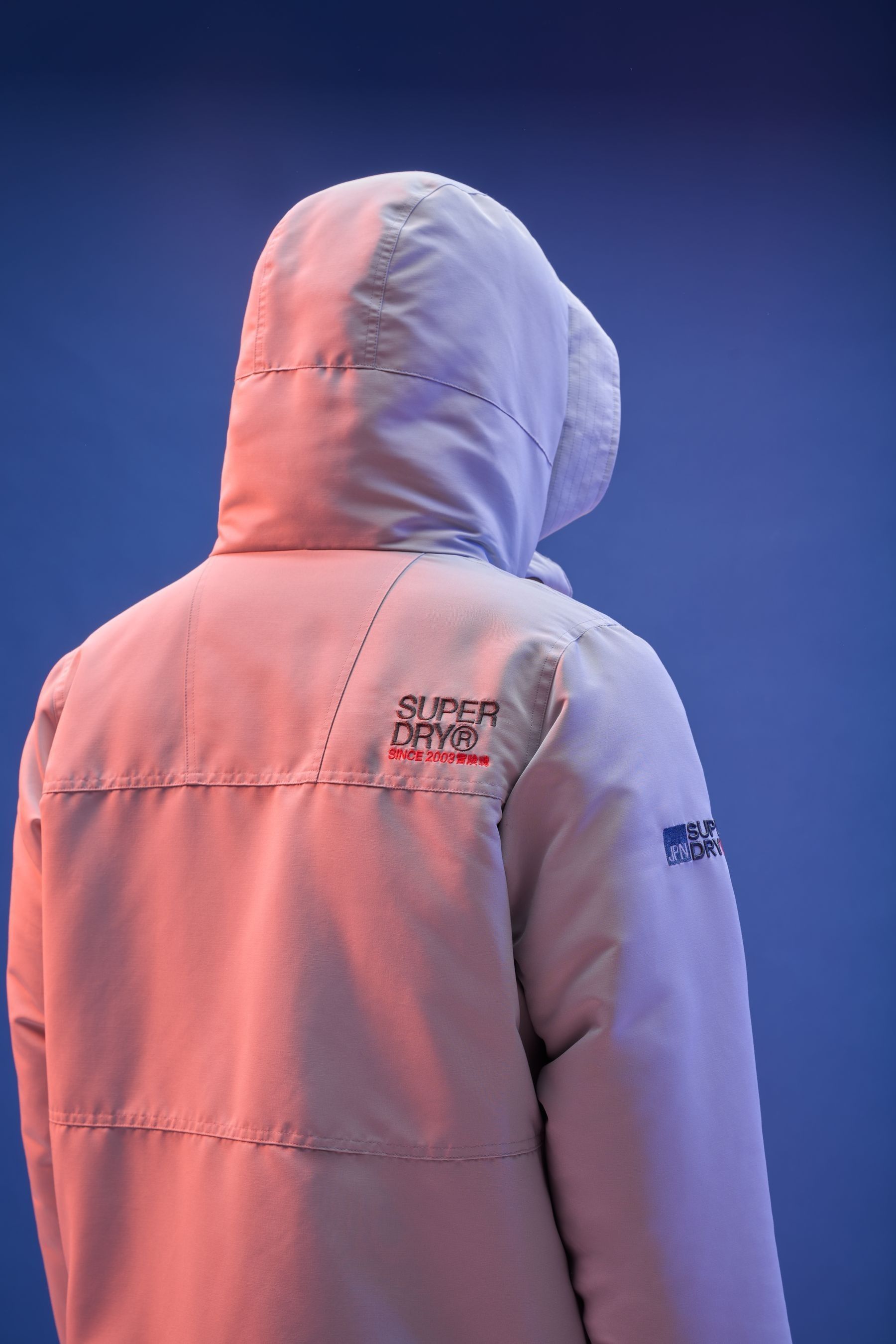 Buy Superdry Puritan Grey Hood Ultimate Emb Winbreaker Jacket from Next Luxembourg