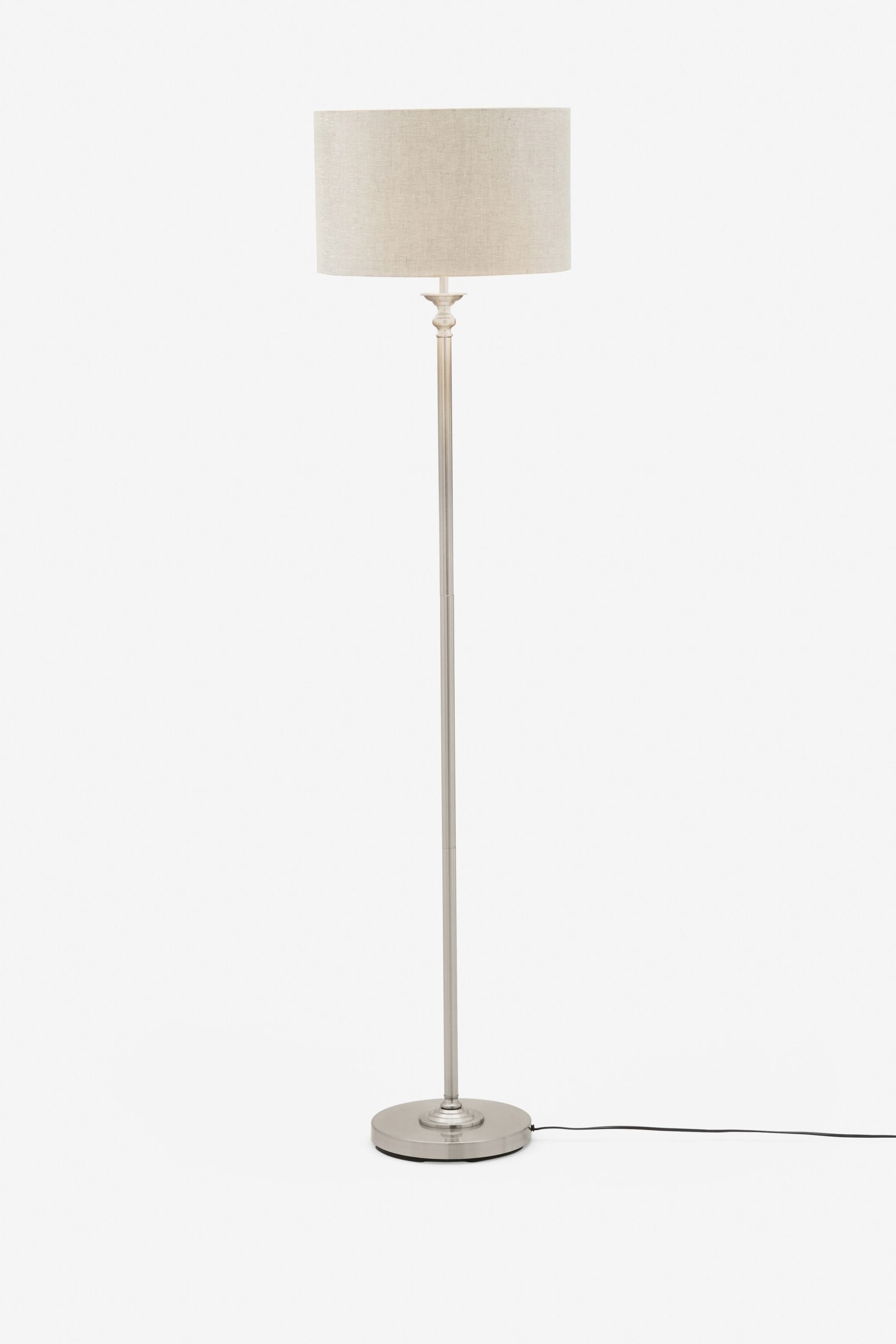 Next chrome store floor lamp
