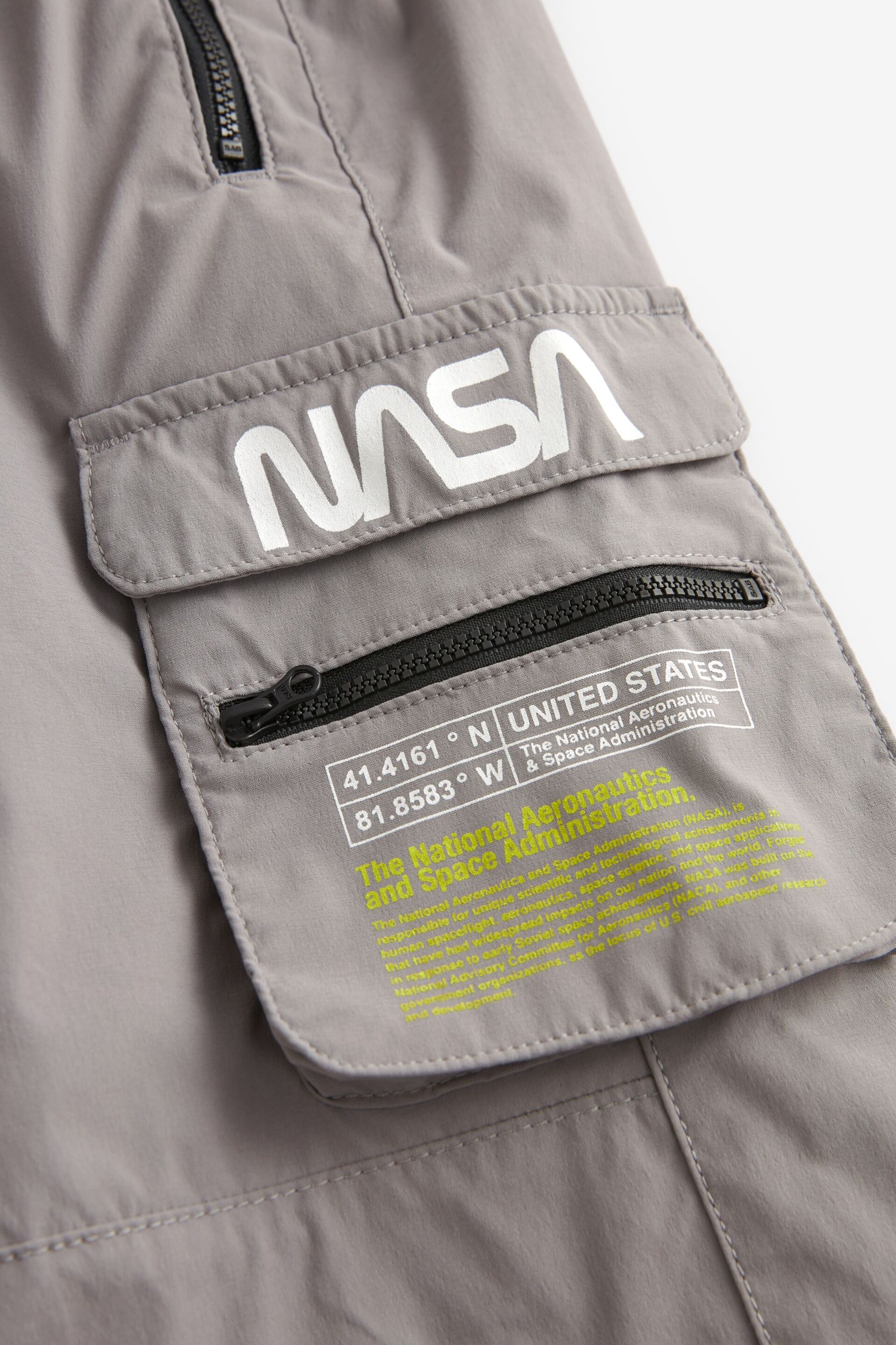 Grey NASA Cargo Trousers (3-16yrs) - Image 7 of 8