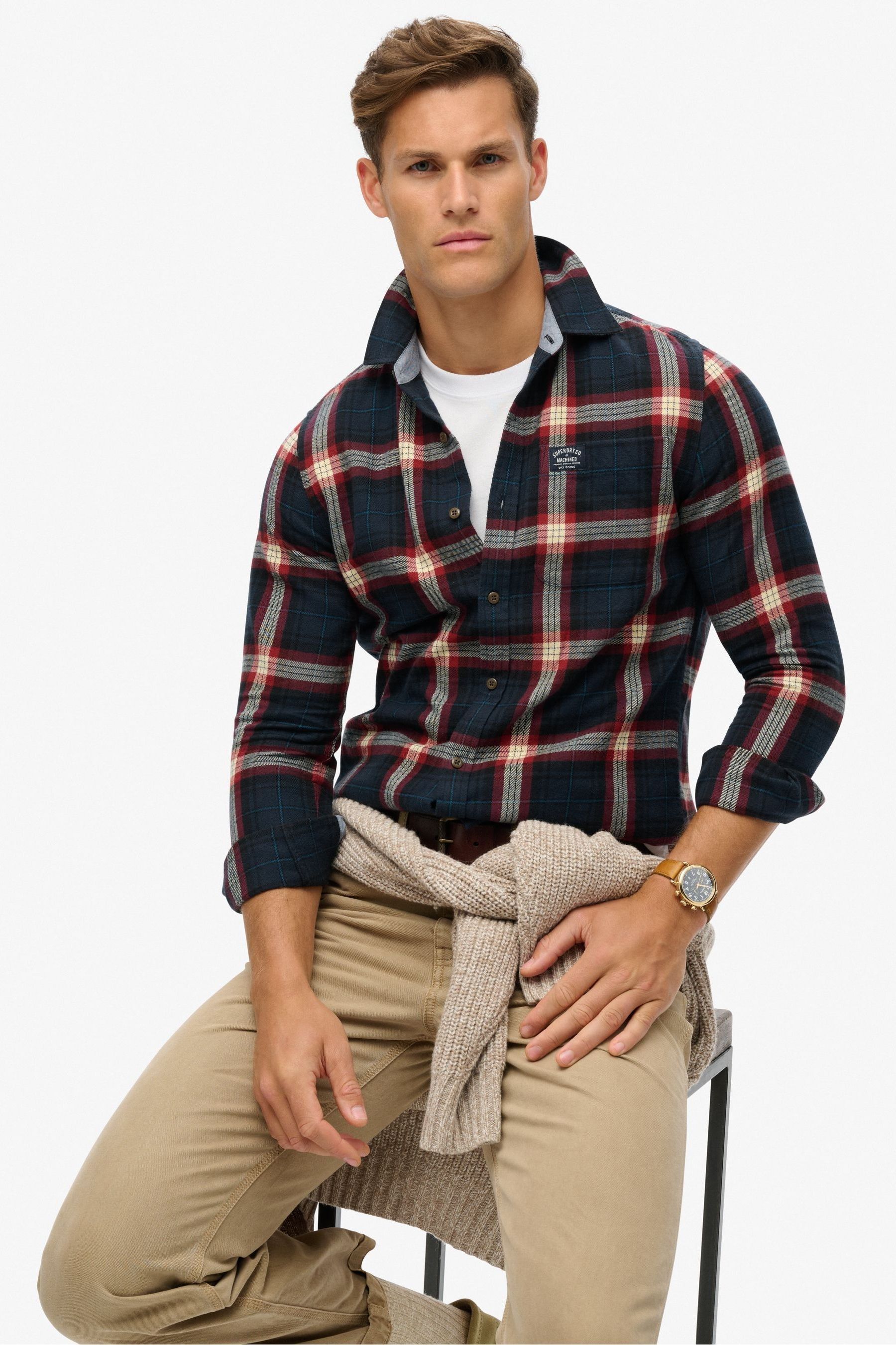 Superdry check shirt ladies outlet
