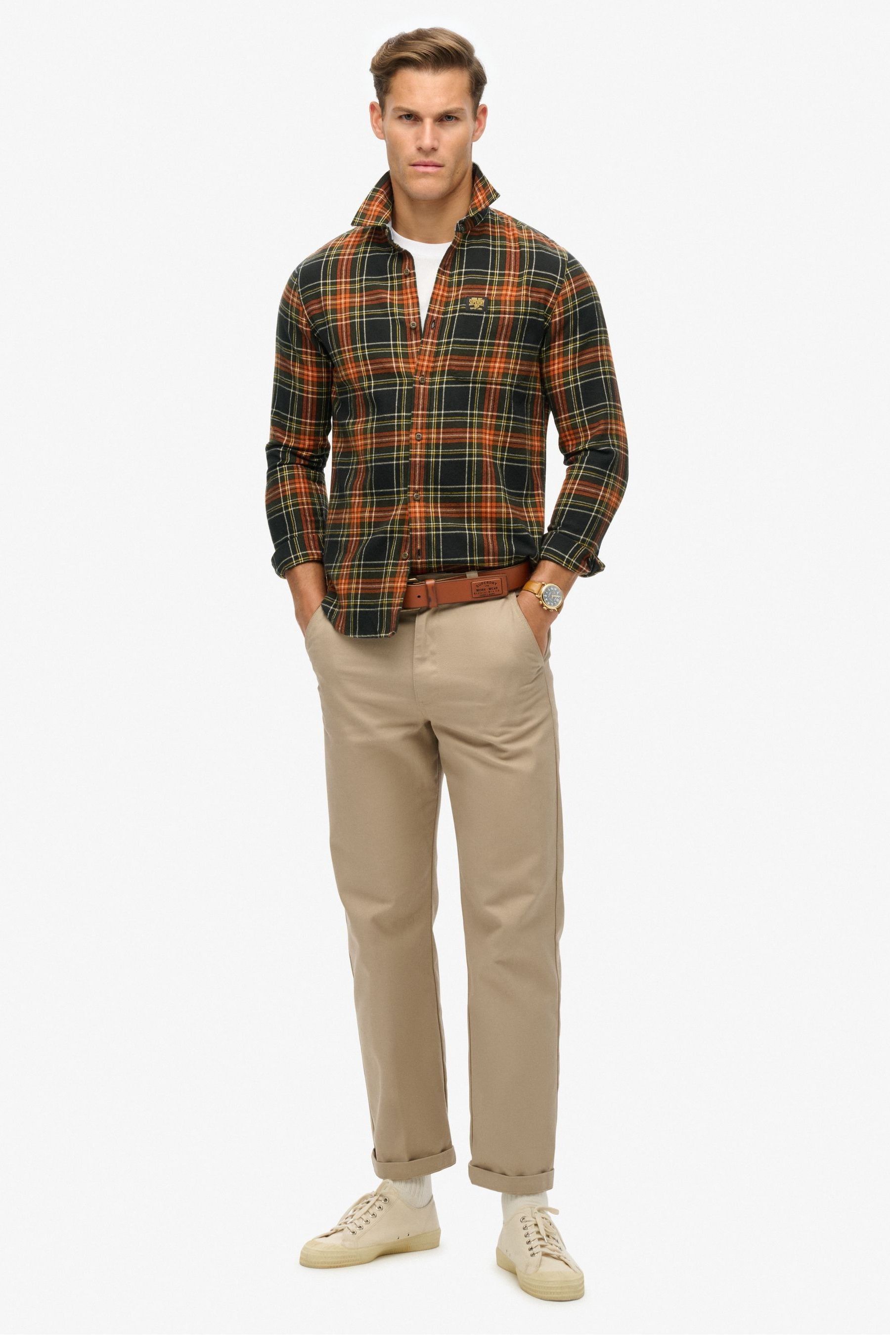 Buy Superdry Bryce Check Black Long Sleeve 100 Cotton Lumberjack Shirt from the Next UK online shop