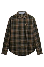 Superdry Buckshot Check Olive Long Sleeve Cotton Lumberjack Shirt - Image 4 of 4