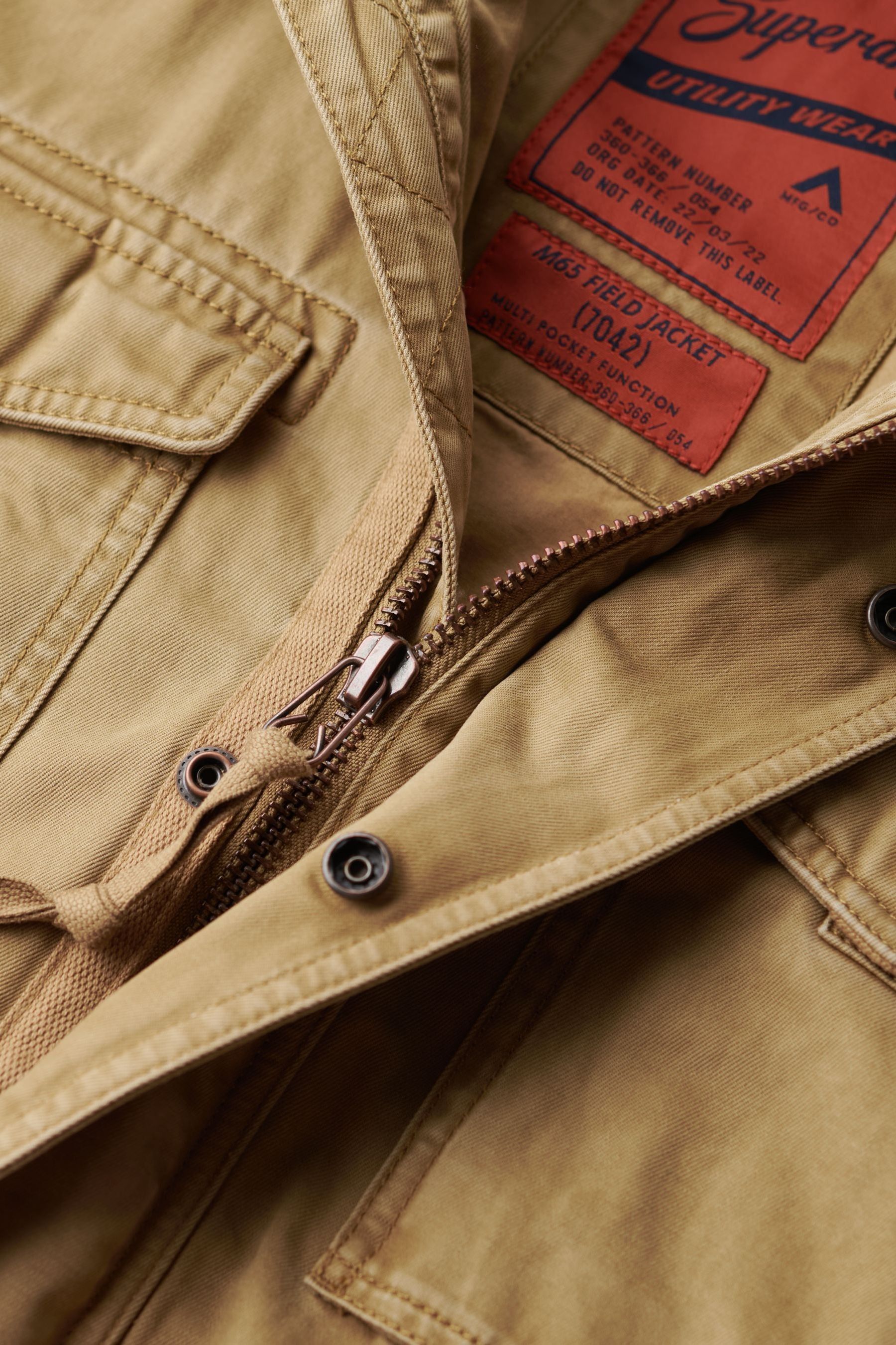Buy Superdry Sandstone Brown 100 Cotton Rookie Military Jacket from Next Luxembourg