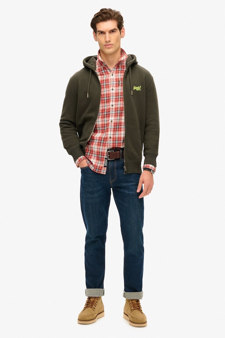 Superdry 100% Cotton Essential Logo Zip-Up Hoodie - Image 2 of 6