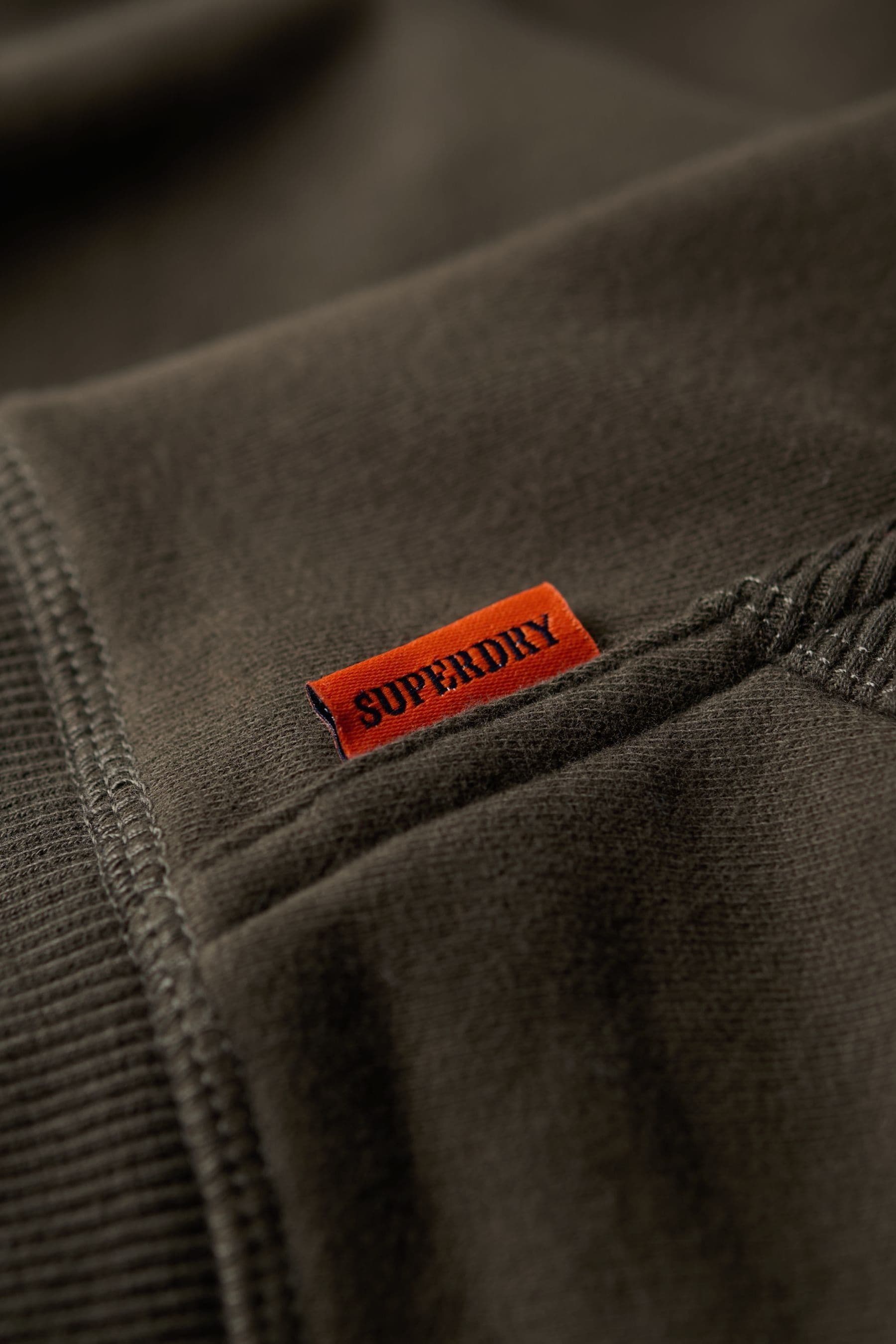 Buy Superdry Dark Grey Green Essential Logo Quarter Zip 100 Cotton Hoodie from Next Canada