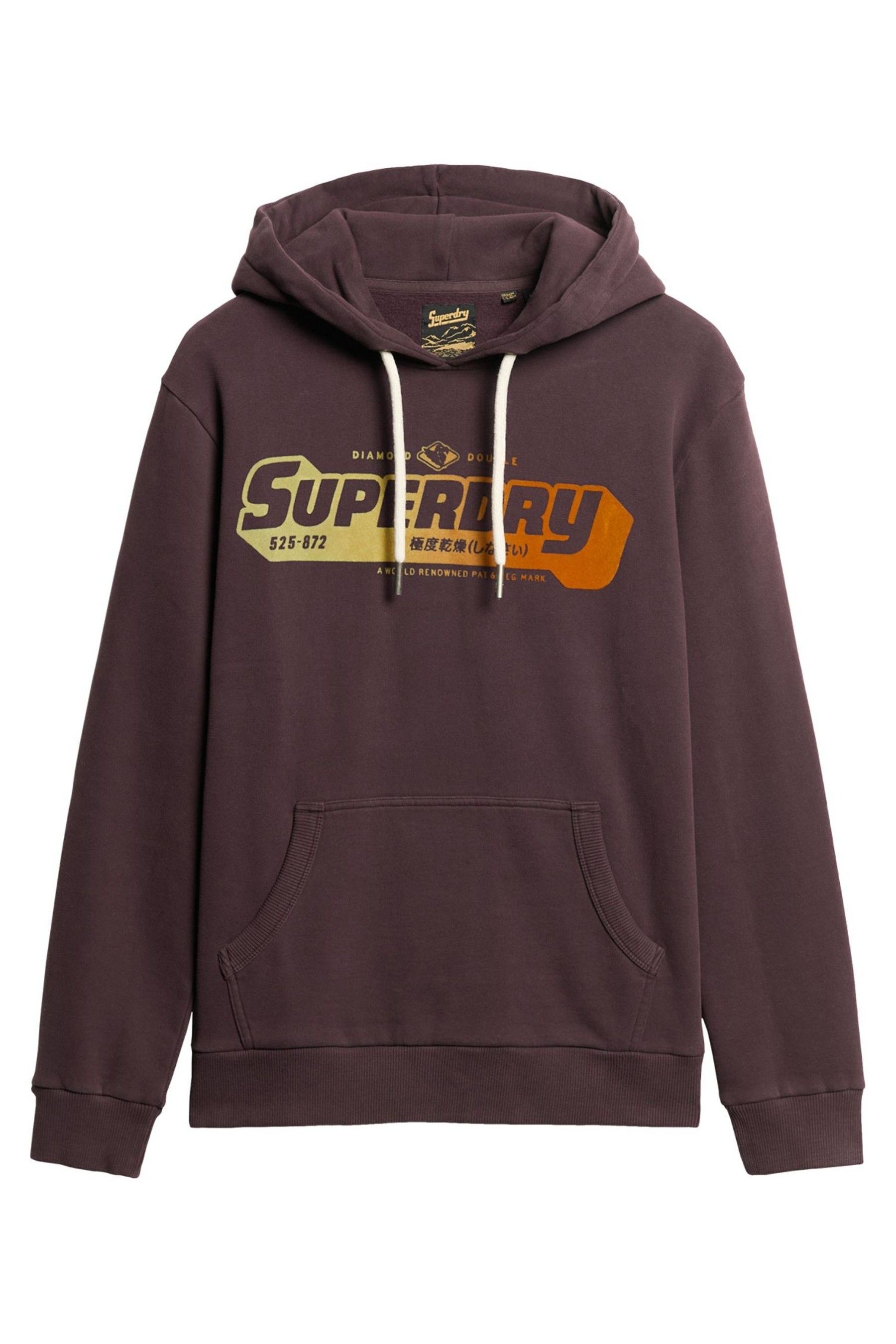 Superdry hoodie purple hot sale