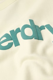 Superdry Oyster Cream Classic Core Logo Sweatshirt - Image 5 of 5