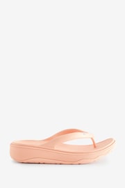 FitFlop Pink Relieff Recovery Toe Post Sandals - Image 1 of 5