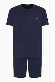 Emporio Armani Logo Waistband Short Pyjama Set - Image 3 of 4