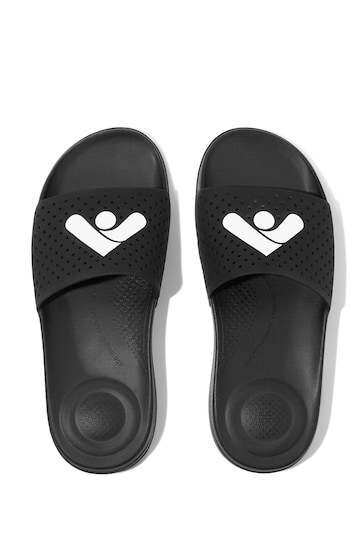FitFlop iQushion Arrow Pool Black Slides