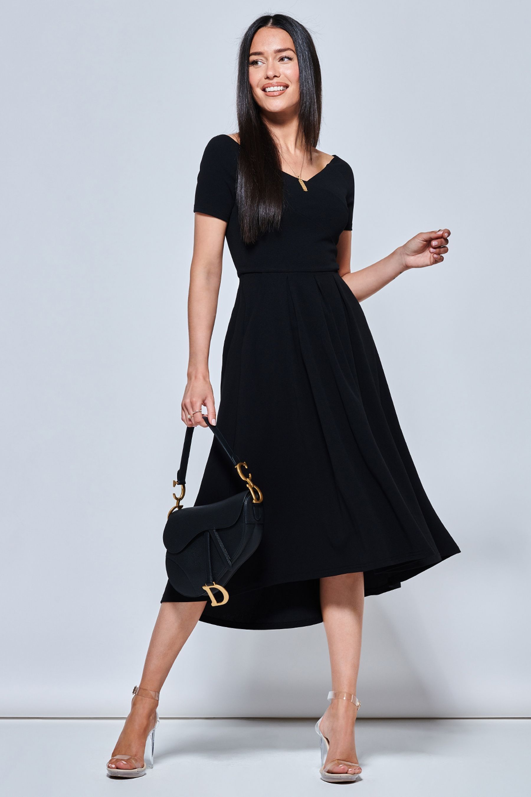 Jolie moi black dress cheap