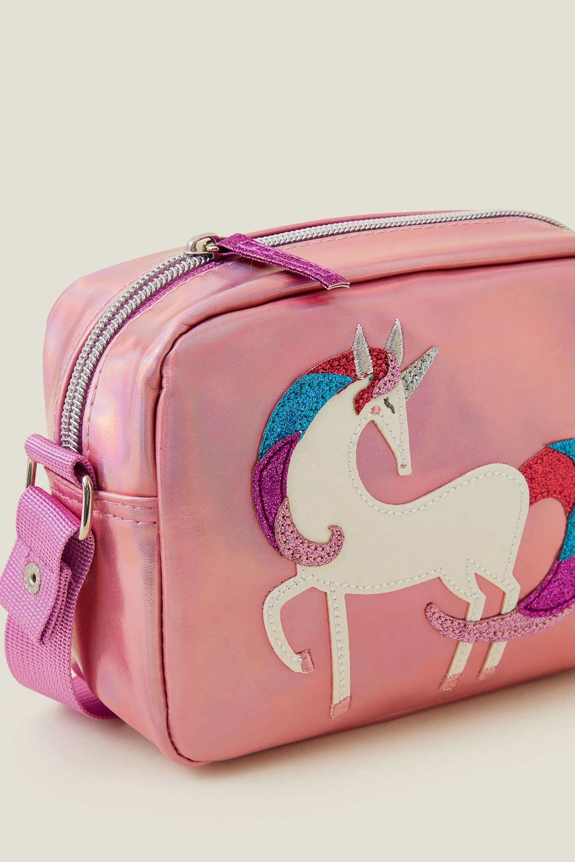 Accessorize Pink Girls Unicorn Camera Bag - Image 4 of 4