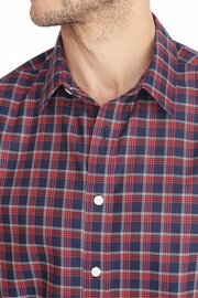 UNTUCKit Red/Blue Wrinkle-Free Slim Fit Cheny Shirt - Image 3 of 6