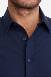 UNTUCKit Dark Blue Wrinkle-Free Relaxed Fit Castello Shirt - Image 3 of 6