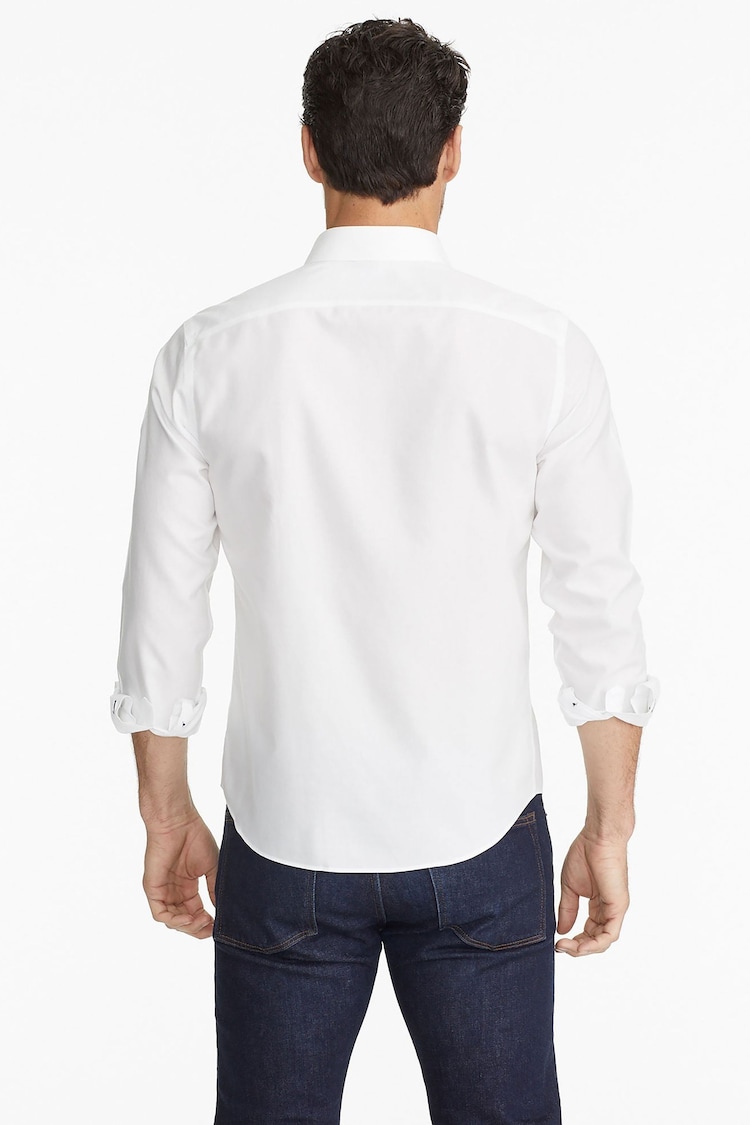 UNTUCKit White/Blue 100% Cotton Wrinkle-Free Relaxed Fit Las Cases Shirt - Image 2 of 3