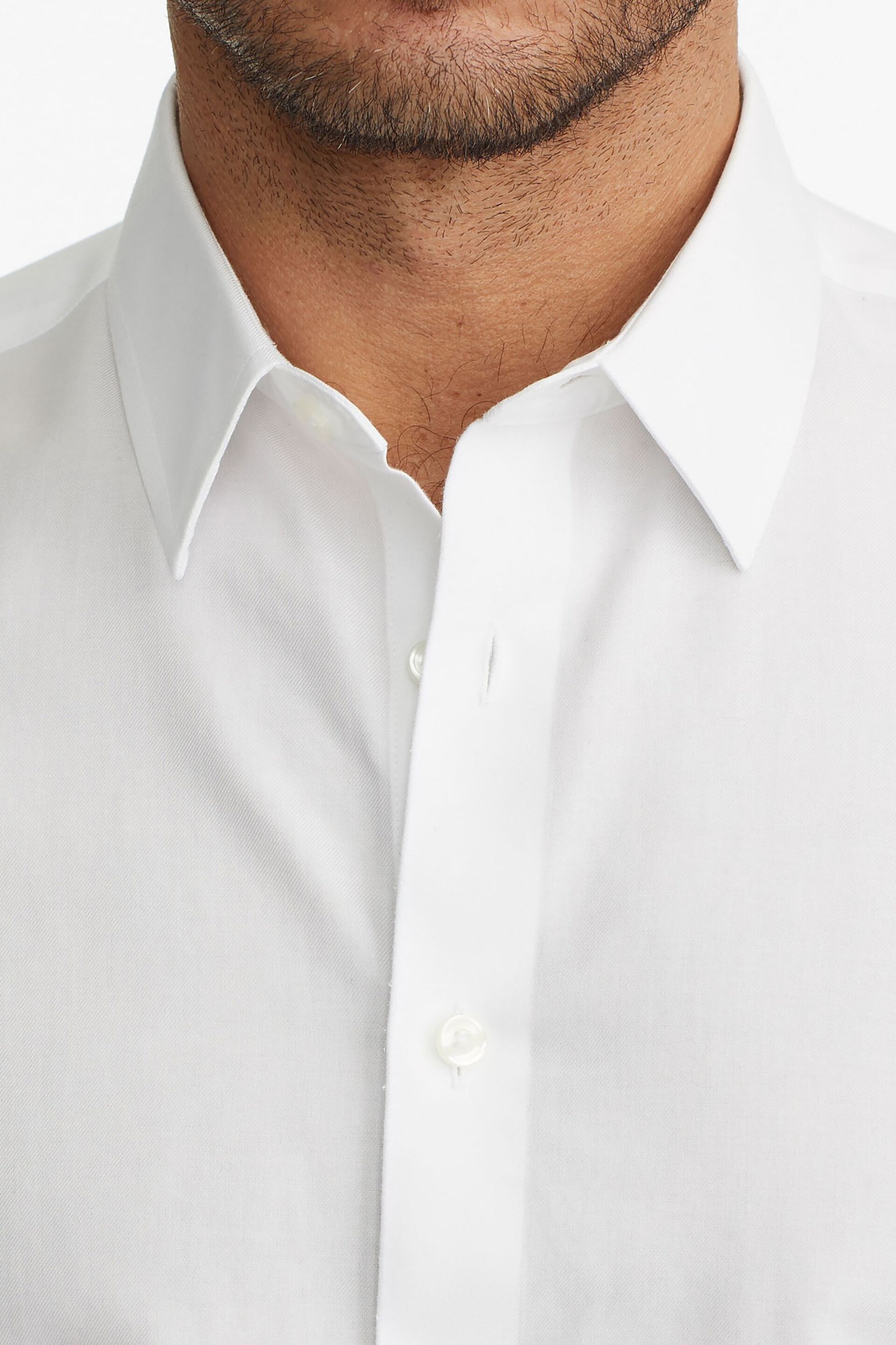 UNTUCKit White/Blue Wrinkle-Free Relaxed Fit Las Cases Shirt - Image 3 of 3