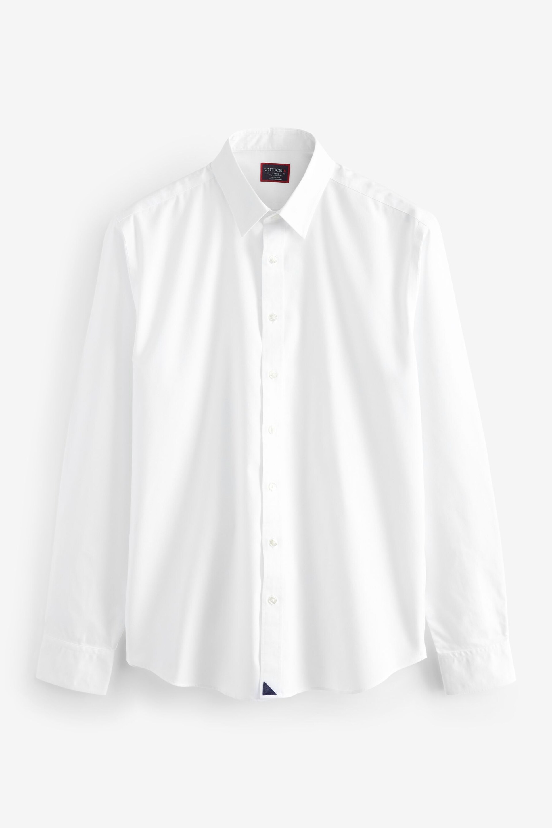 UNTUCKit White Lilly Wrinkle-Free Relaxed Fit Las Cases Shirt - Image 4 of 4