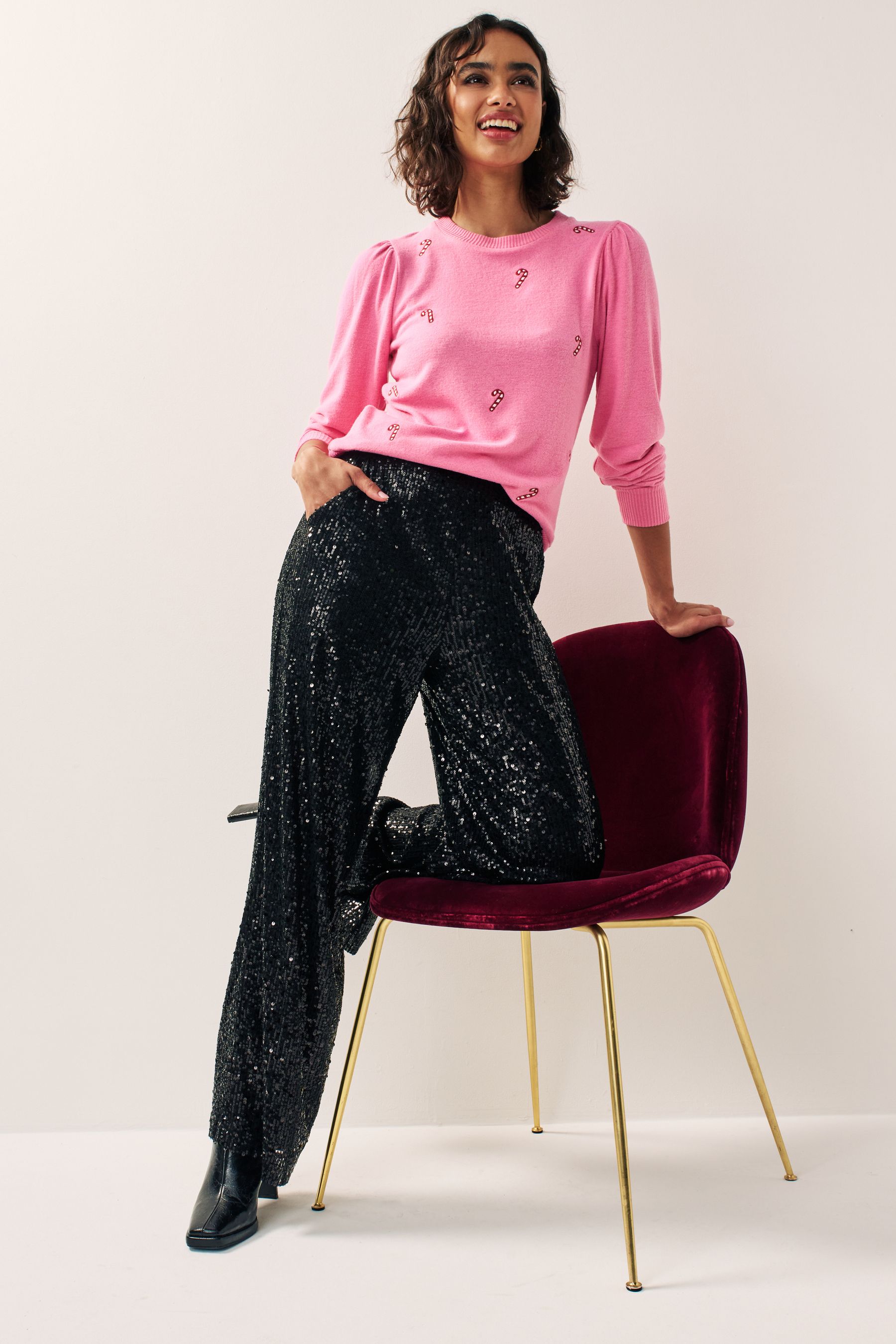 Candy pink jumper clearance