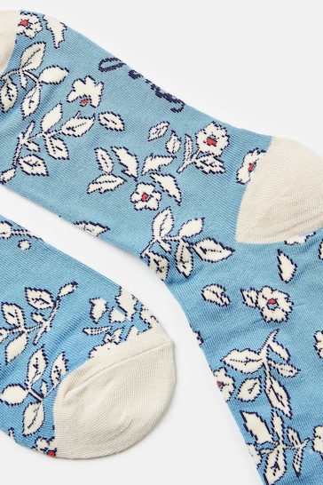 Joules Floral Excellent Everyday Single Ankle Socks