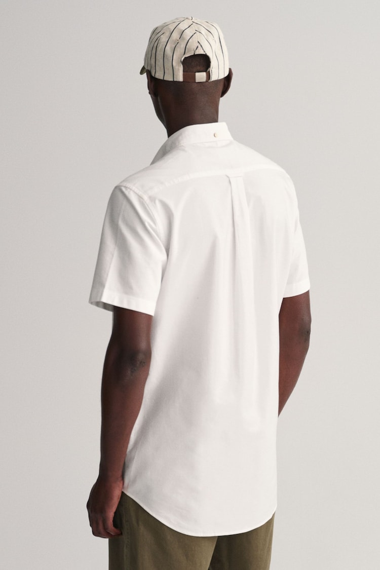 GANT Regular Fit Short Sleeve Oxford Shirt - Image 2 of 5