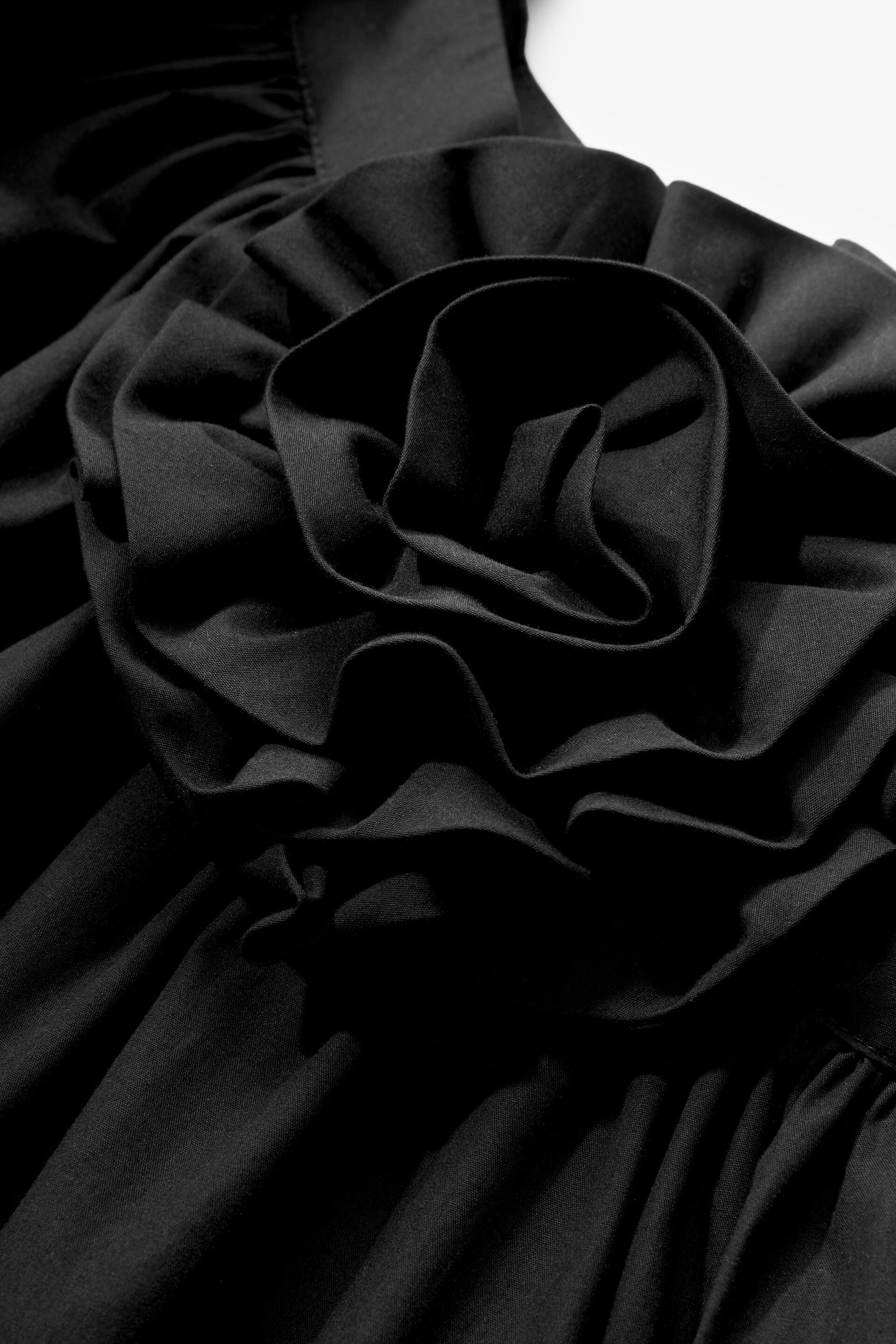 Black One Shoulder Corsage Party Dress (3-16yrs) - Image 8 of 8