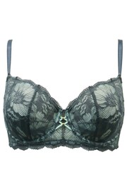 Pour Moi Grey Atelier Lace Non Pad Underwired Balcony Bra - Image 3 of 4