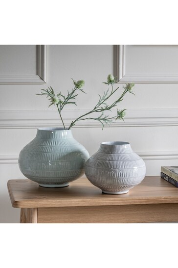 Gallery Home Grey Small Napa Textured Vase