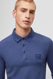 BOSS Dark Navy Blue Passerby Polo Shirt - Image 4 of 5