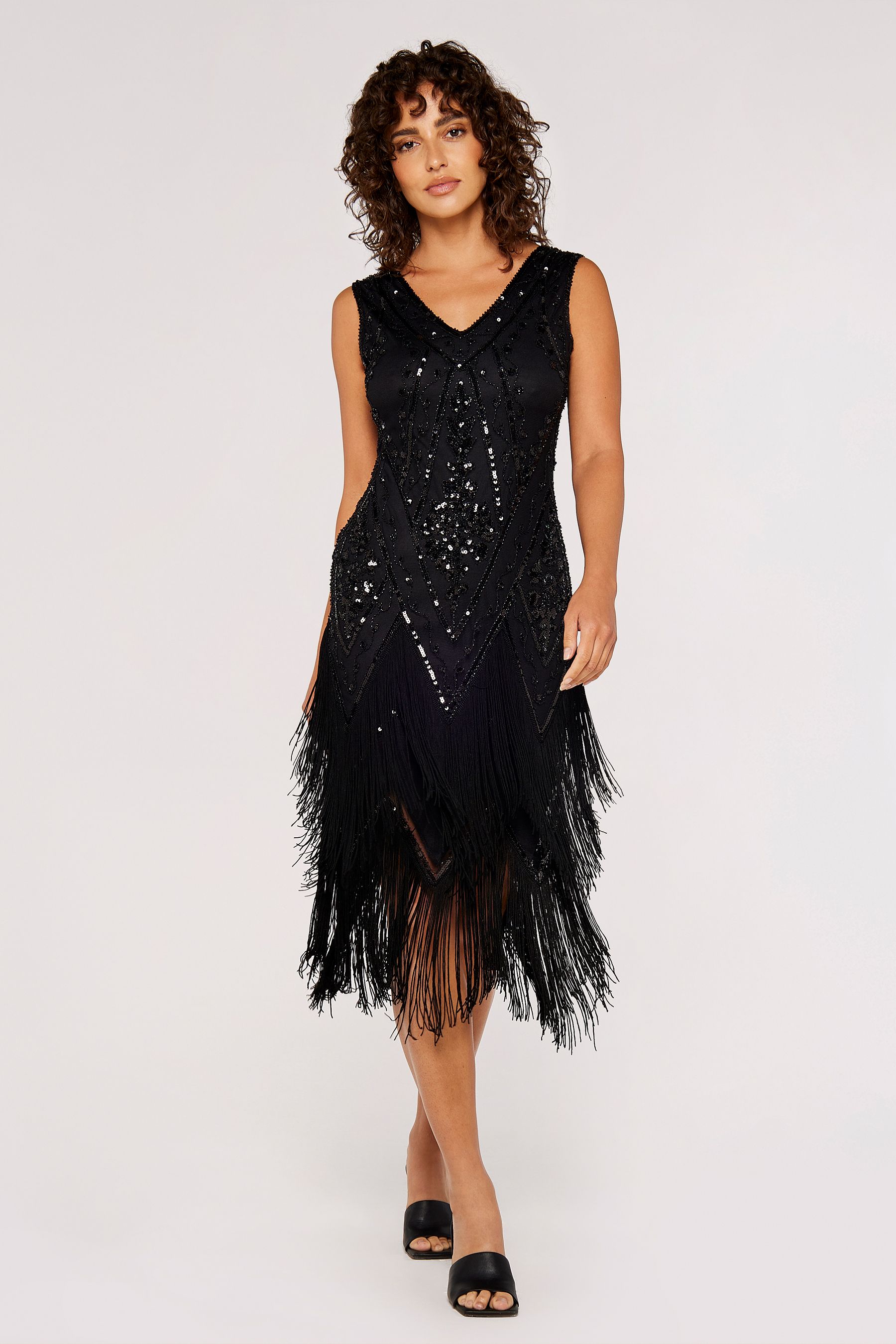 Apricot outlet flapper dress