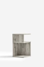 Grey Bronx Oak Effect Bedside Table - Image 4 of 8