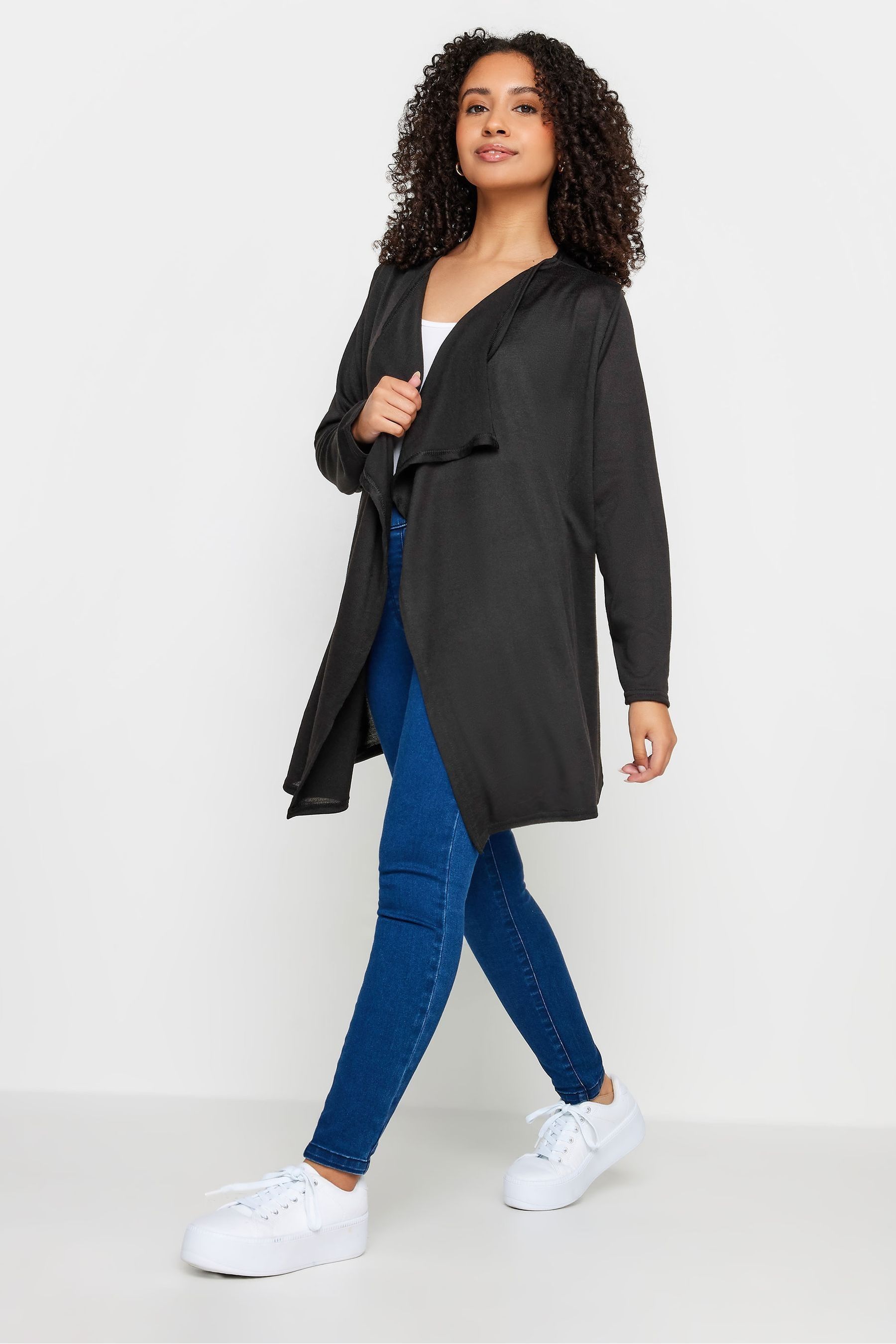Buy M Co Black Petite Petite Waterfall Cardigan from the Next UK online shop