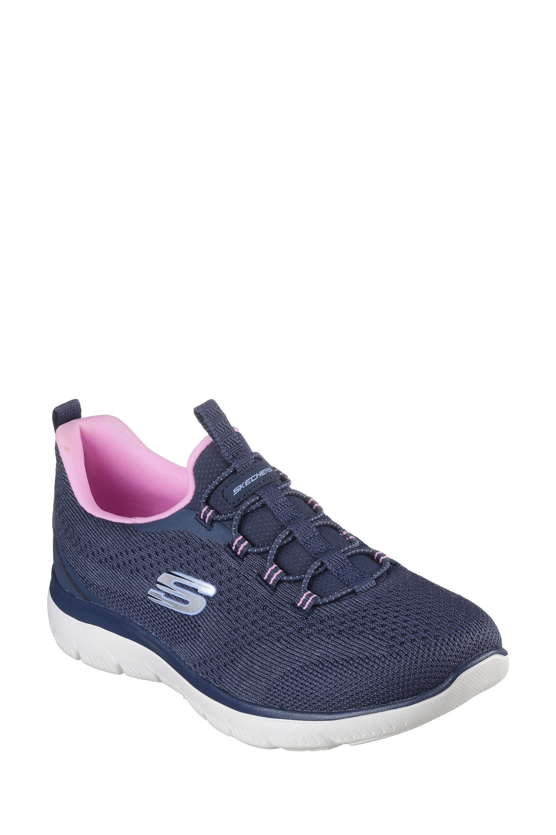 Pink and blue skechers shop