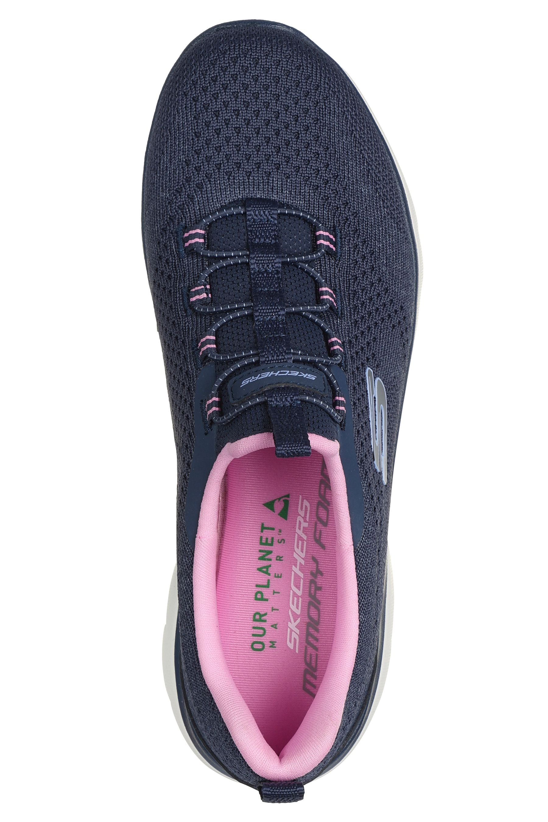 Buy Skechers Blue Pink Womens Summits Slip On Sports Trainers from the Next UK online shop