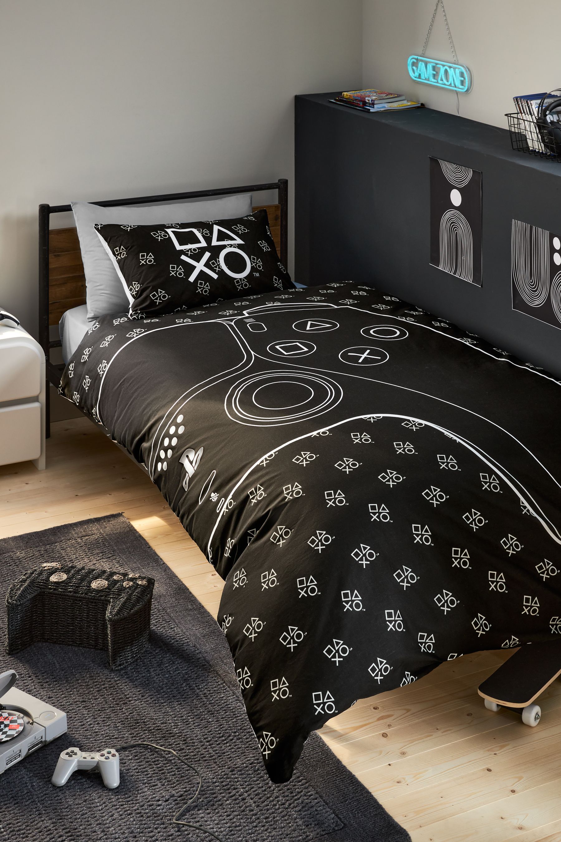 Buy Glow In The Dark Playstation Duvet Cover and Pillowcase Set from the Next UK online shop