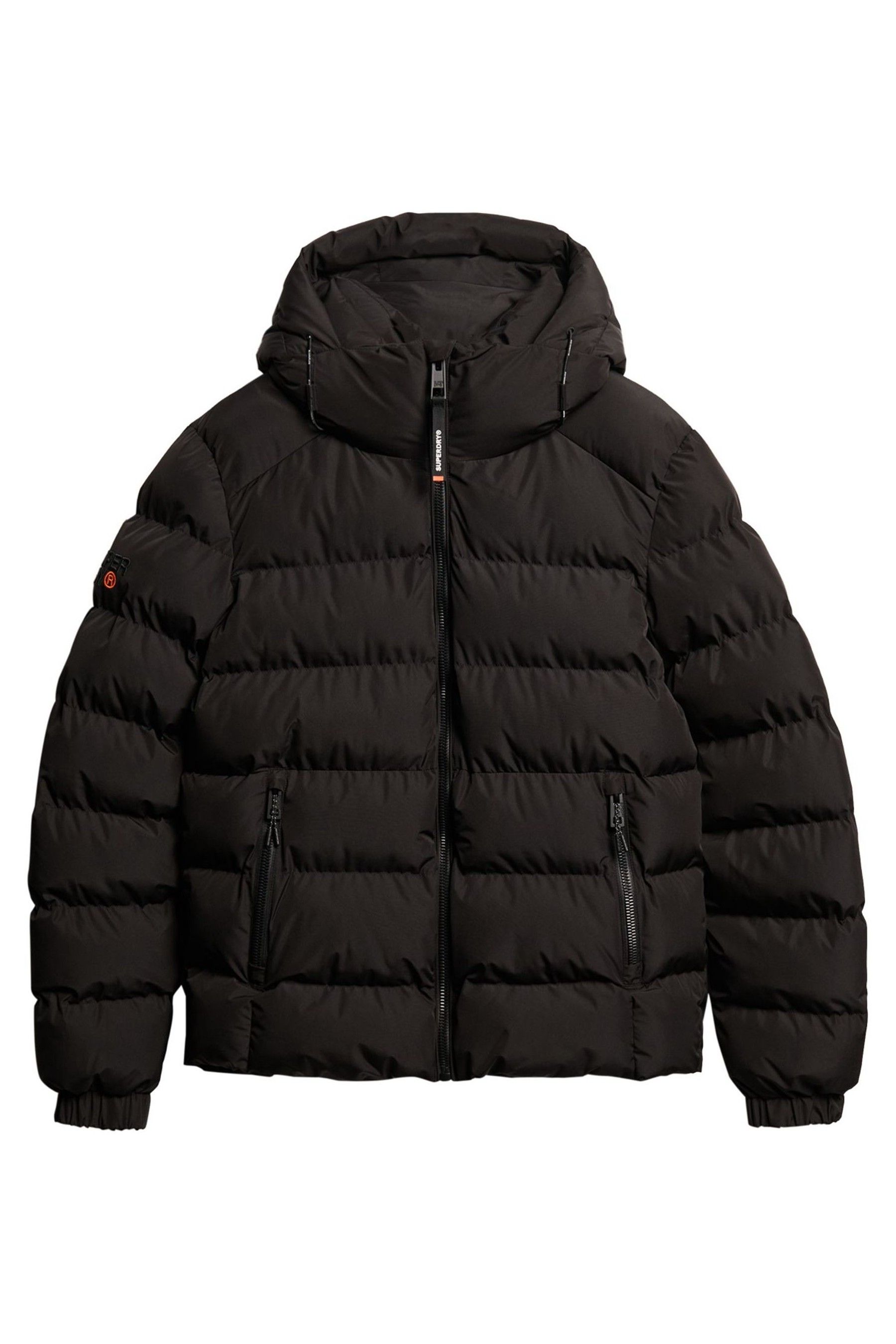 Buy Superdry Black Hooded Sports Water Repellent Puffer Coat Jacket from Next Canada