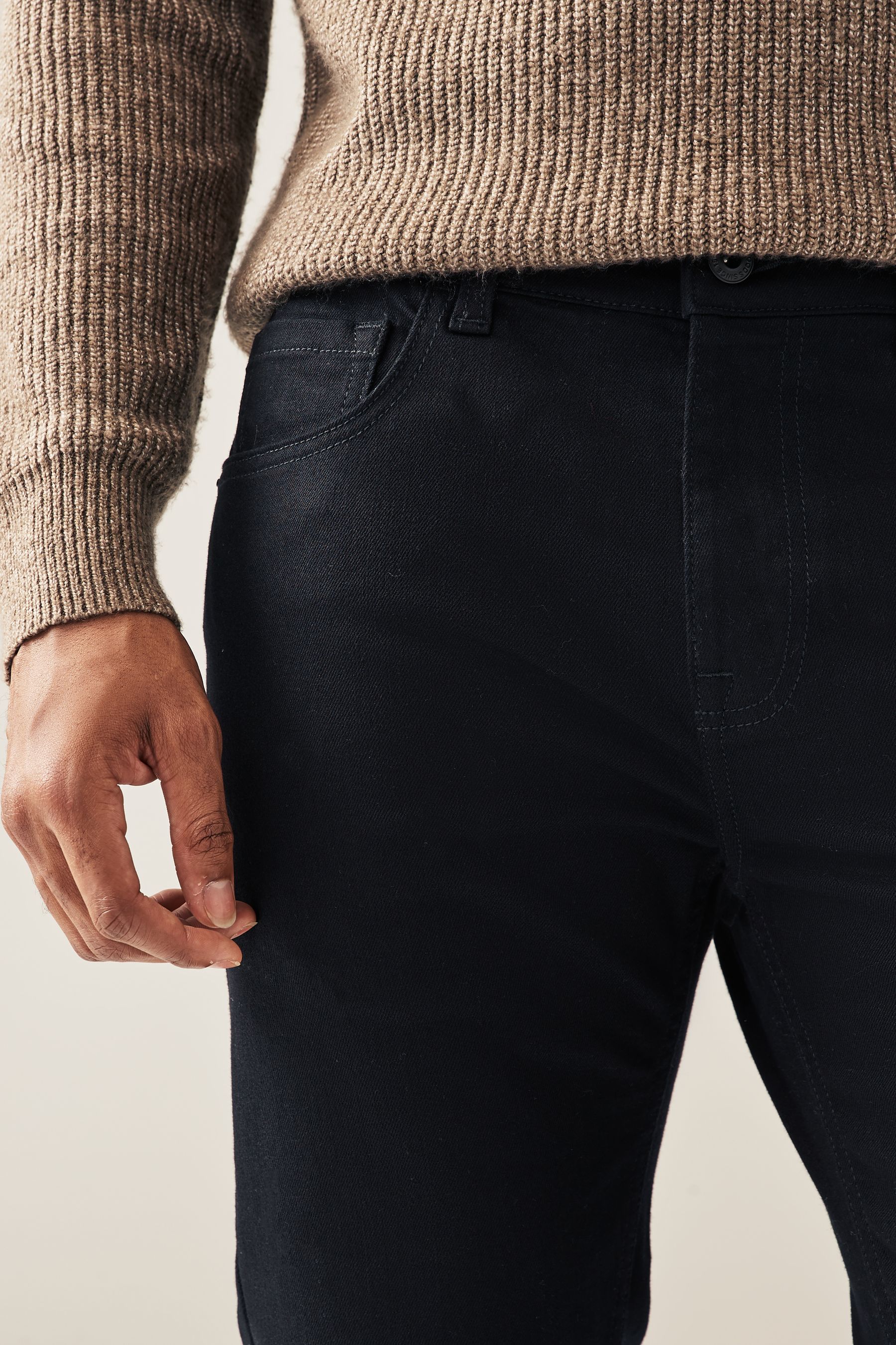 Buy Solid Black Skinny Classic Stretch Jeans from the Next UK