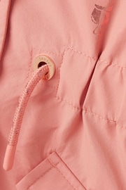 Joules Alix Pink Printed Waterproof Parka Coat - Image 5 of 6