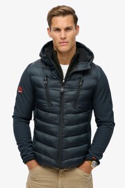 Superdry Eclipse Navy Hooded Storm Softshell Jacket - Image 3 of 5