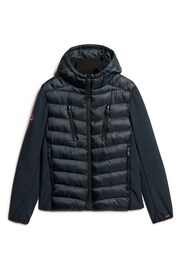 Superdry Eclipse Navy Hooded Storm Softshell Jacket - Image 4 of 5