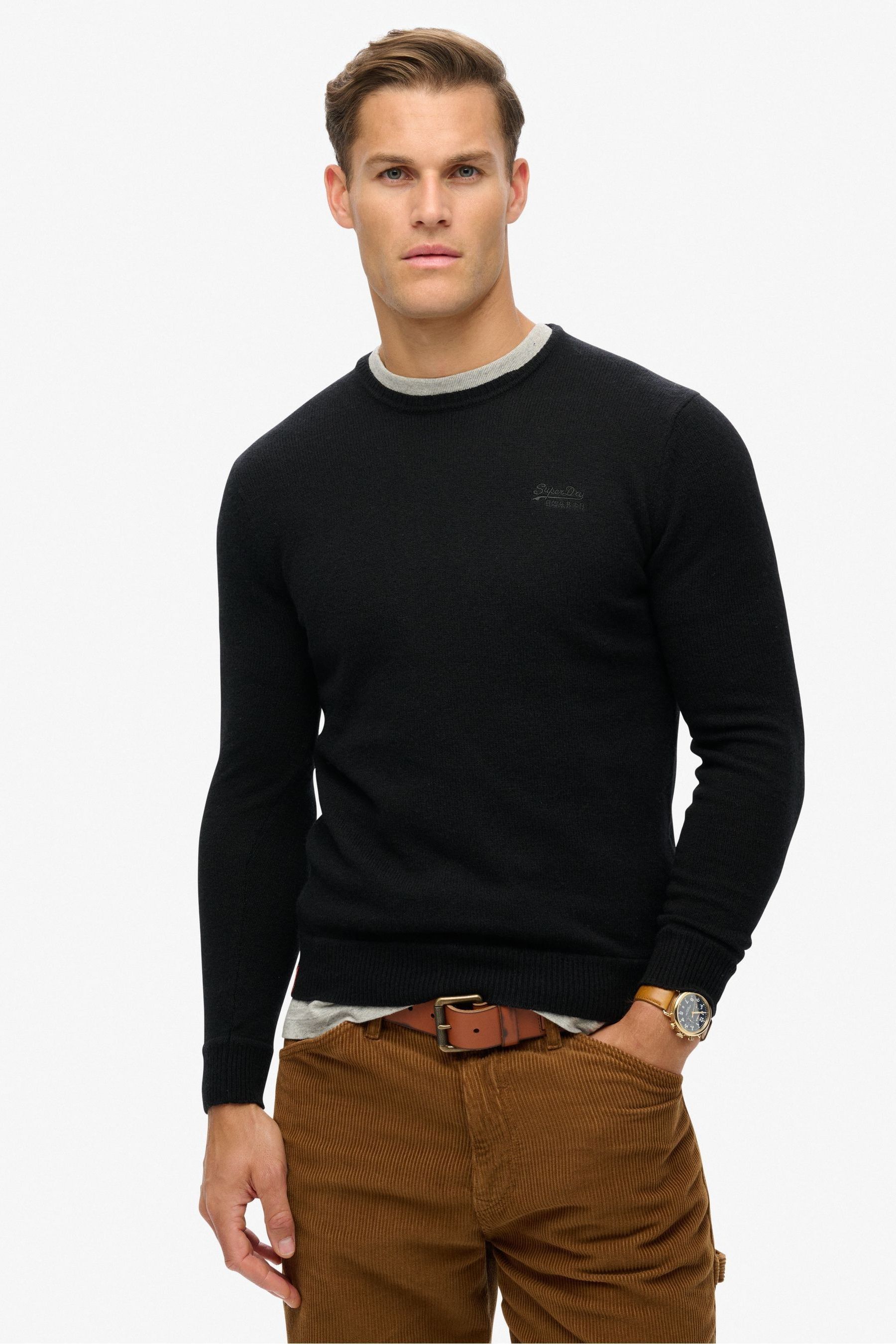 Superdry black jumper top